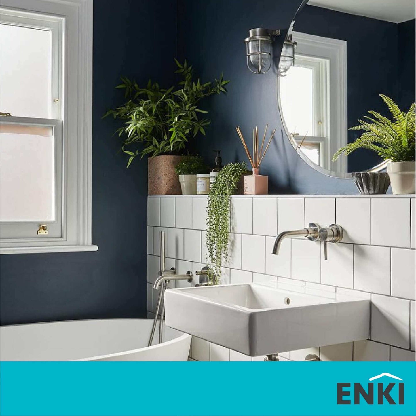 Buy Horizon frameless mirror polished edge 400mm - round Online UK | HOUSE OF ENKI
