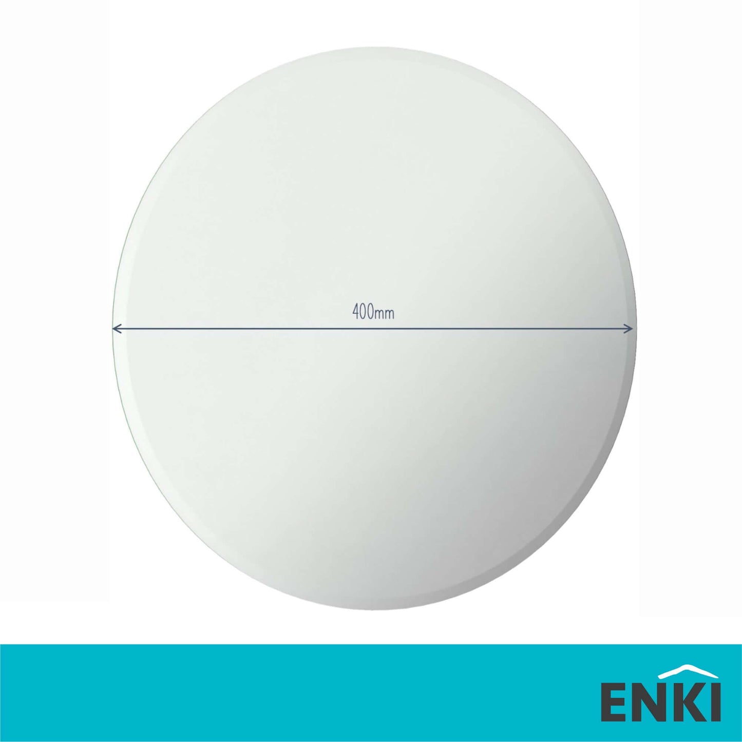 Buy Horizon frameless mirror polished edge 400mm - round Online UK | HOUSE OF ENKI