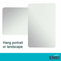 Horizon frameless mirror polished edge 400 x 600mm - rounded corners - Accessories
