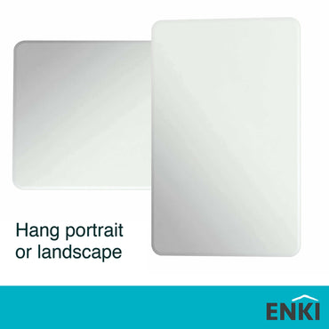 Buy Horizon Rounded frameless mirror polished edge (400 x 600mm) Online UK | HOUSE OF ENKI