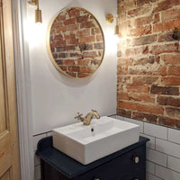 Camberley traditional mono basin mixer tap crosshead - antique brass