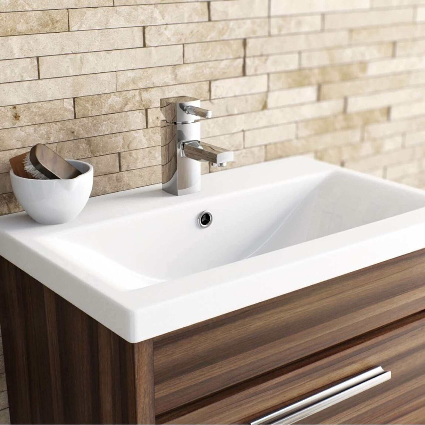 Buy Stella contemporary basin mixer tap angular shape - chrome Online UK | HOUSE OF ENKI