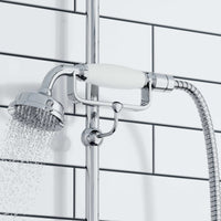 Buy Traditional hand shower ceramic brass - chrome Online UK | HOUSE OF ENKI