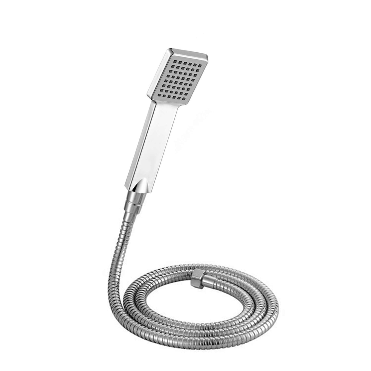 Buy Square Paddle Hand Shower Kit incl. Hose and Wall Bracket - Chrome Online UK | HOUSE OF ENKI