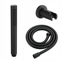 Buy Premium Round Pencil Hand Shower With Silicone Jets Kit Incl. Hose And Luxury Brass Wall Bracket - Matt Black Online UK | HOUSE OF ENKI