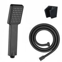 Buy Square Paddle Hand Shower Kit incl. Hose and Wall Bracket - Black Online UK | HOUSE OF ENKI