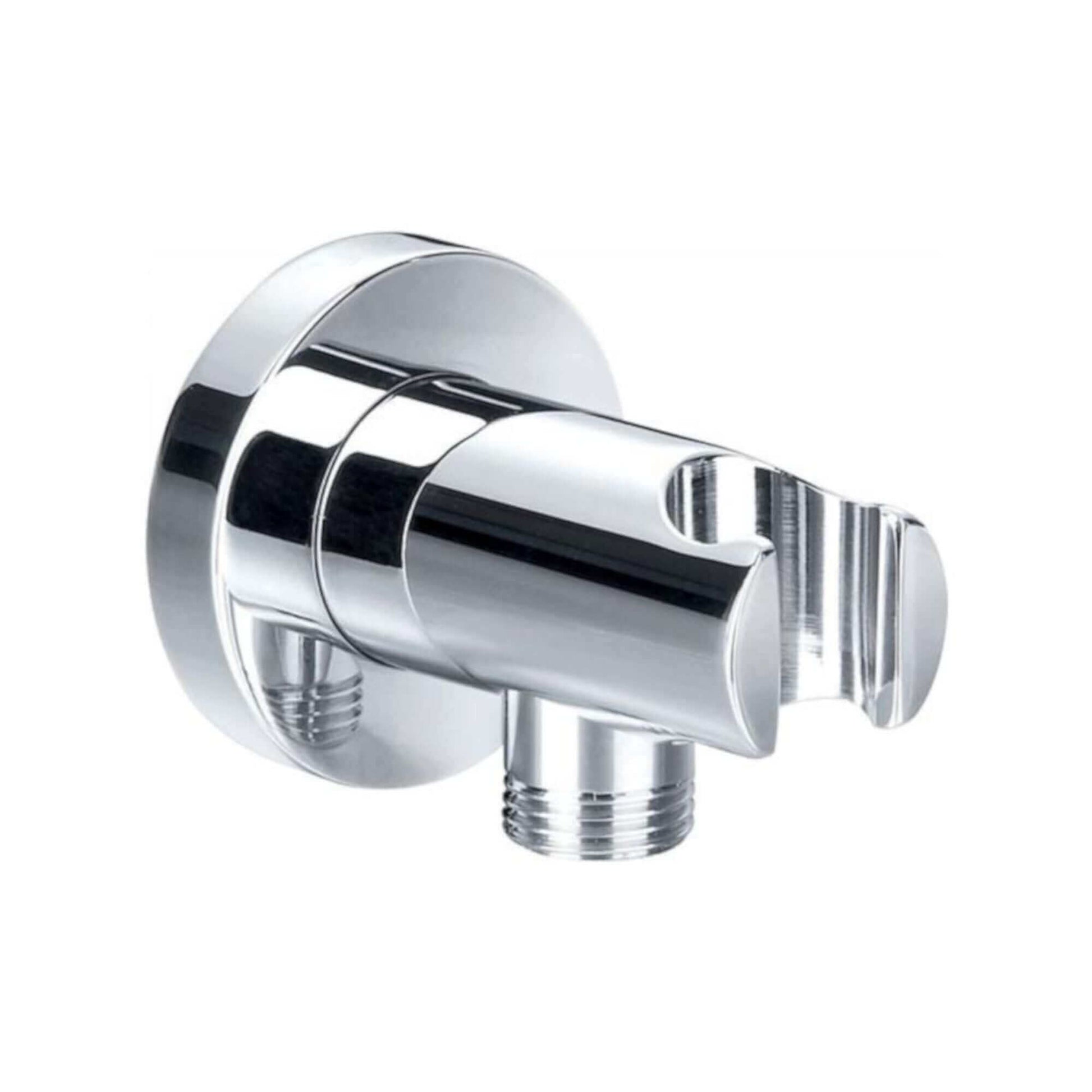 Buy Premium Round Pencil Hand Shower With Silicone Jets Kit Incl. Hose And Wall Bracket With Outlet - Chrome Online UK | HOUSE OF ENKI