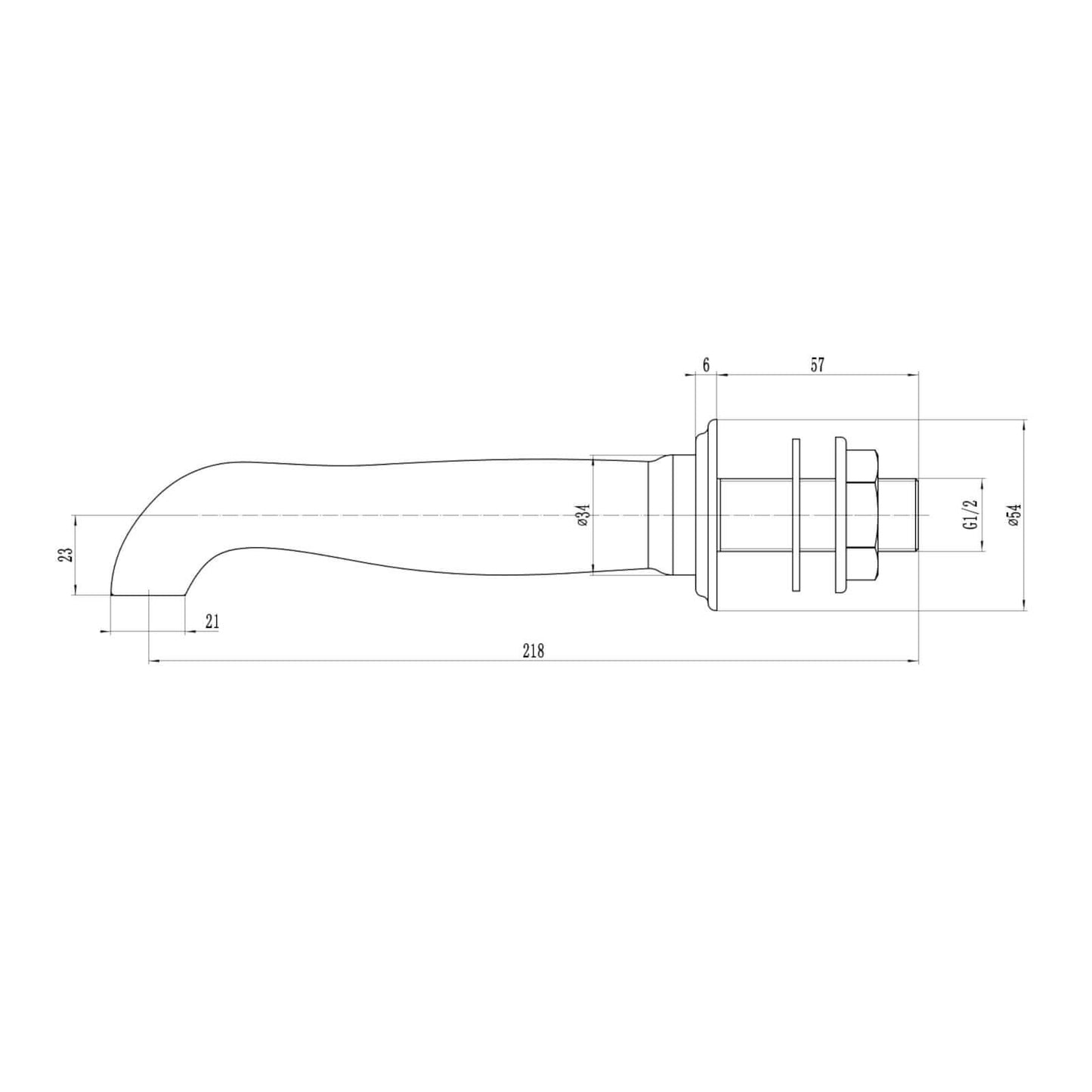 Buy Traditional bath or basin spout wall mounted - antique brass Online UK | HOUSE OF ENKI