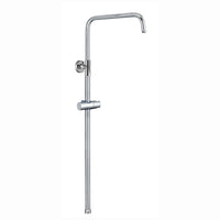 Carre shower adjustable rigid riser rail angled stainless steel - chrome