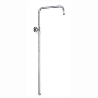 Carre shower adjustable rigid riser rail angled stainless steel - chrome