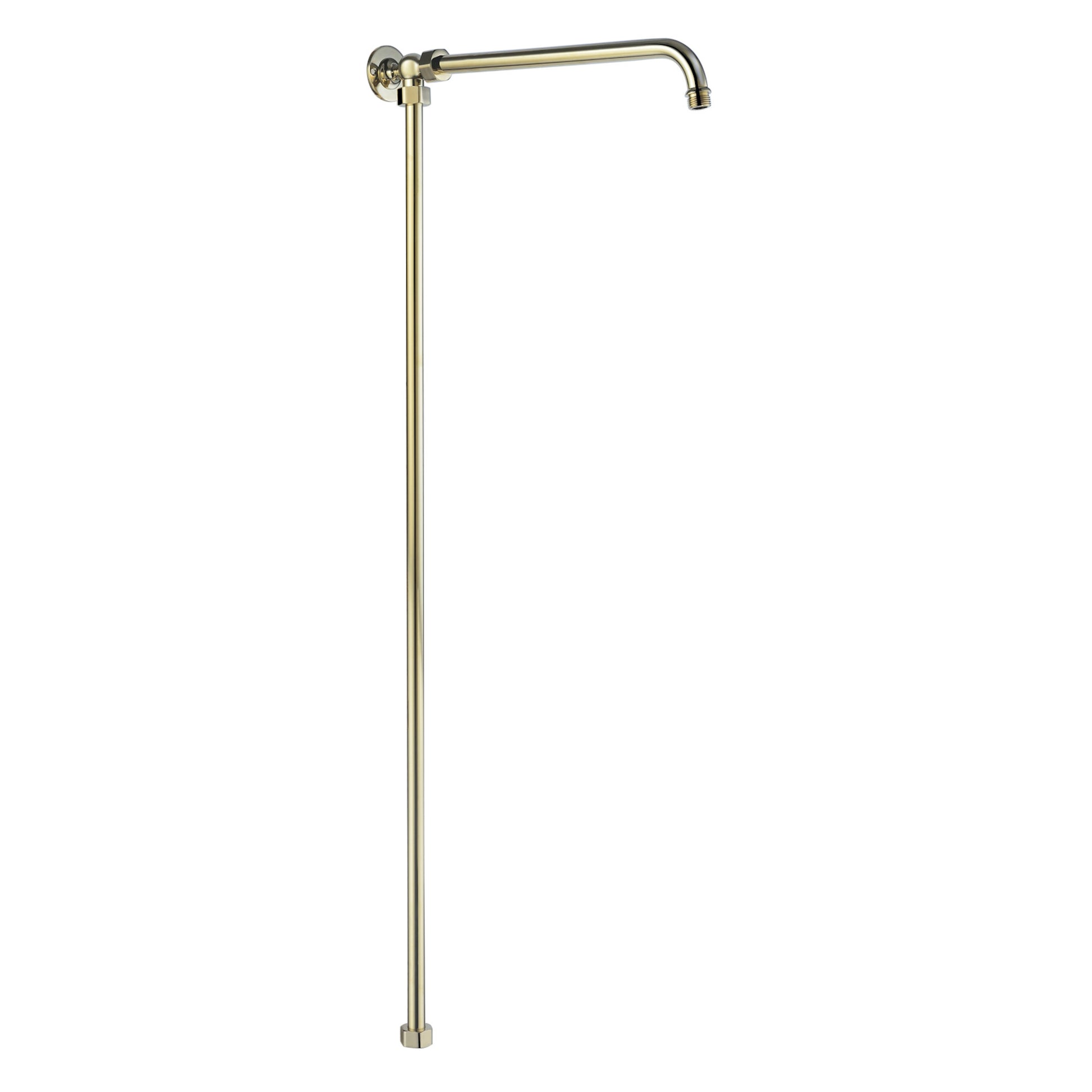 Downton shower rigid riser rail traditional - gold - Showers