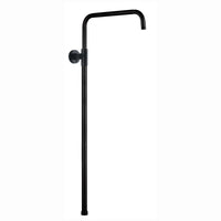 Carre shower adjustable rigid riser rail angled stainless steel - black