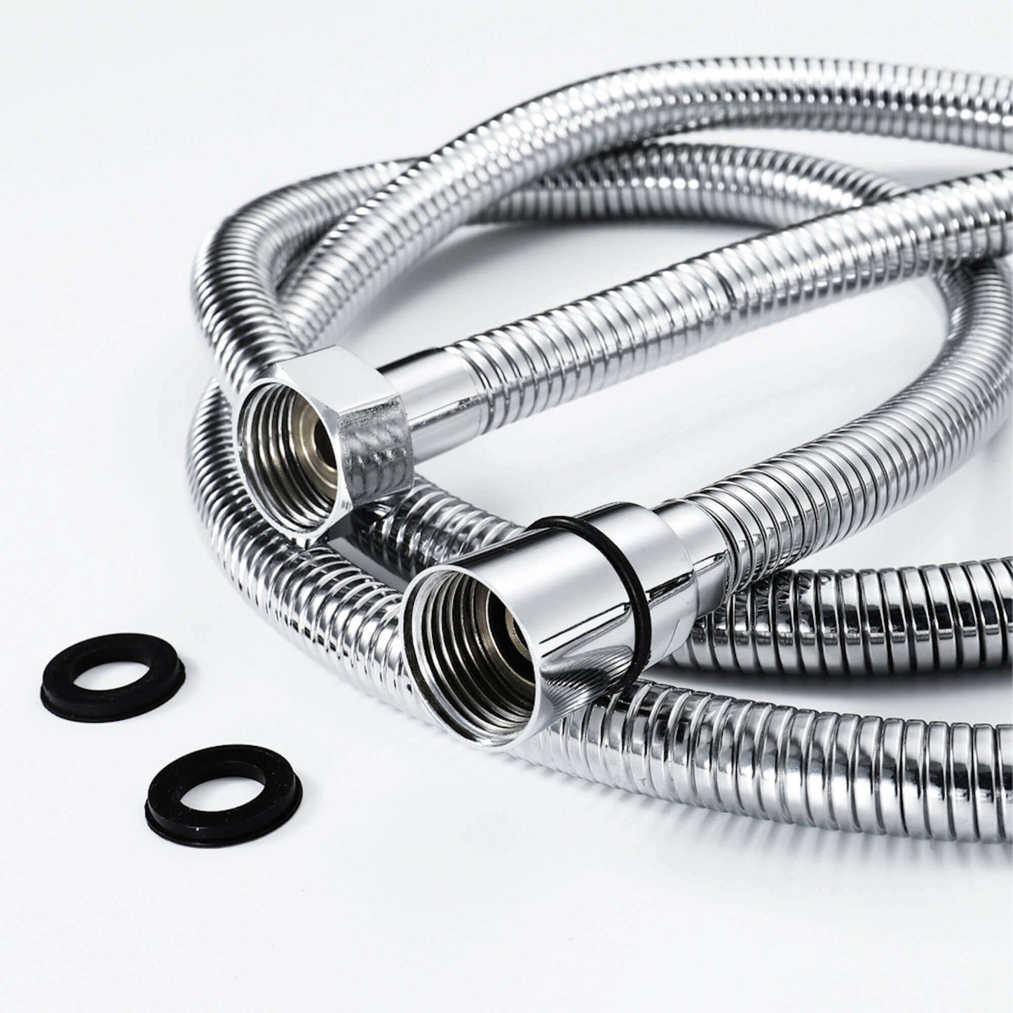 Buy Flex shower hose stainless steel 1.5m standard bore - chrome Online UK | HOUSE OF ENKI