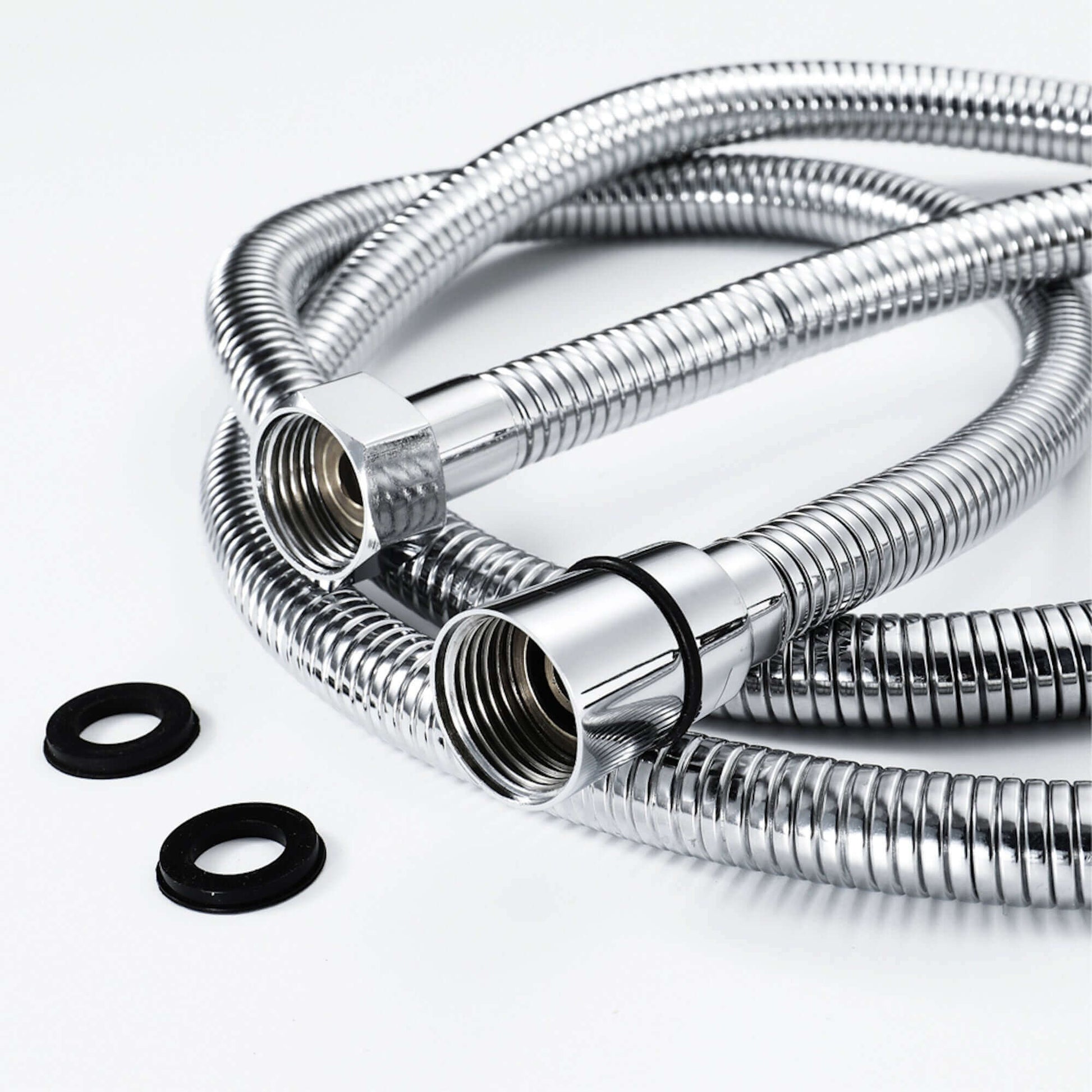 Buy Flex shower hose stainless steel 1.5m standard bore - chrome Online UK | HOUSE OF ENKI