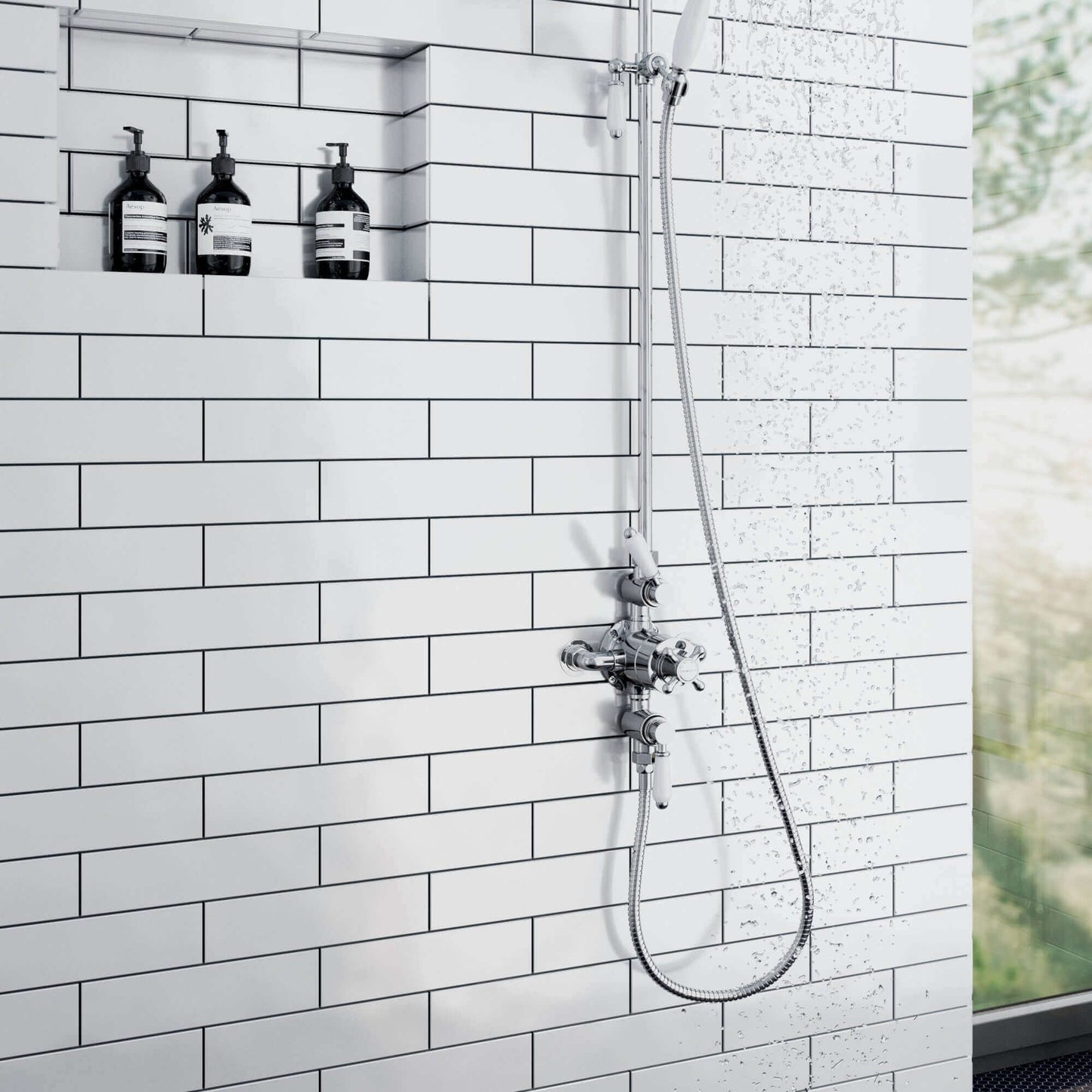 Buy Flex shower hose stainless steel 1.75m standard bore - chrome Online UK | HOUSE OF ENKI