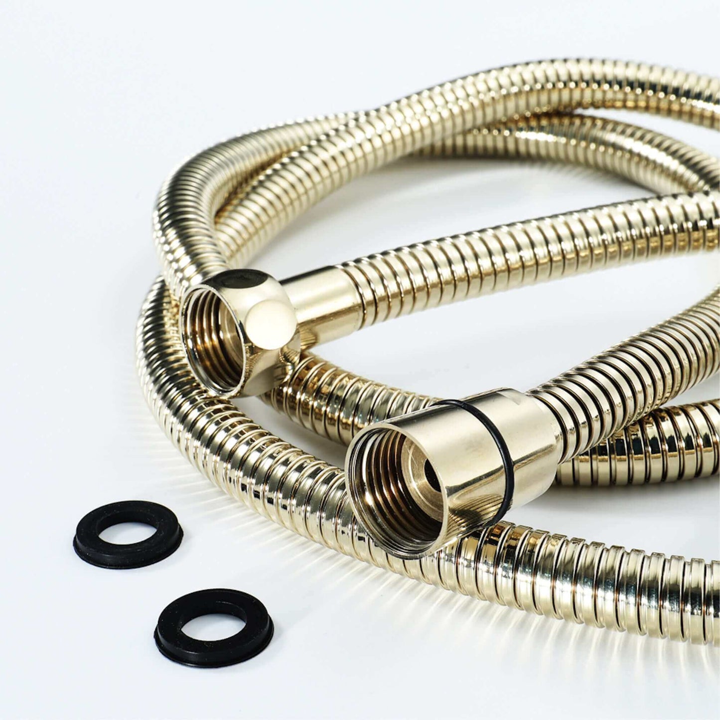 Buy Flex shower hose stainless steel 1.5m large bore - gold Online UK | HOUSE OF ENKI