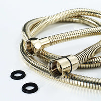 Buy Flex shower hose stainless steel 1.5m large bore - gold Online UK | HOUSE OF ENKI