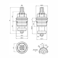 Compression brass valve 1/2" - Langley