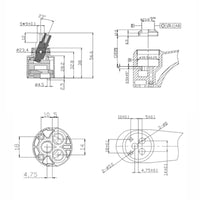 Ceramic disc cartridge valve 35mm - Aylesbury, Geneva, Turin