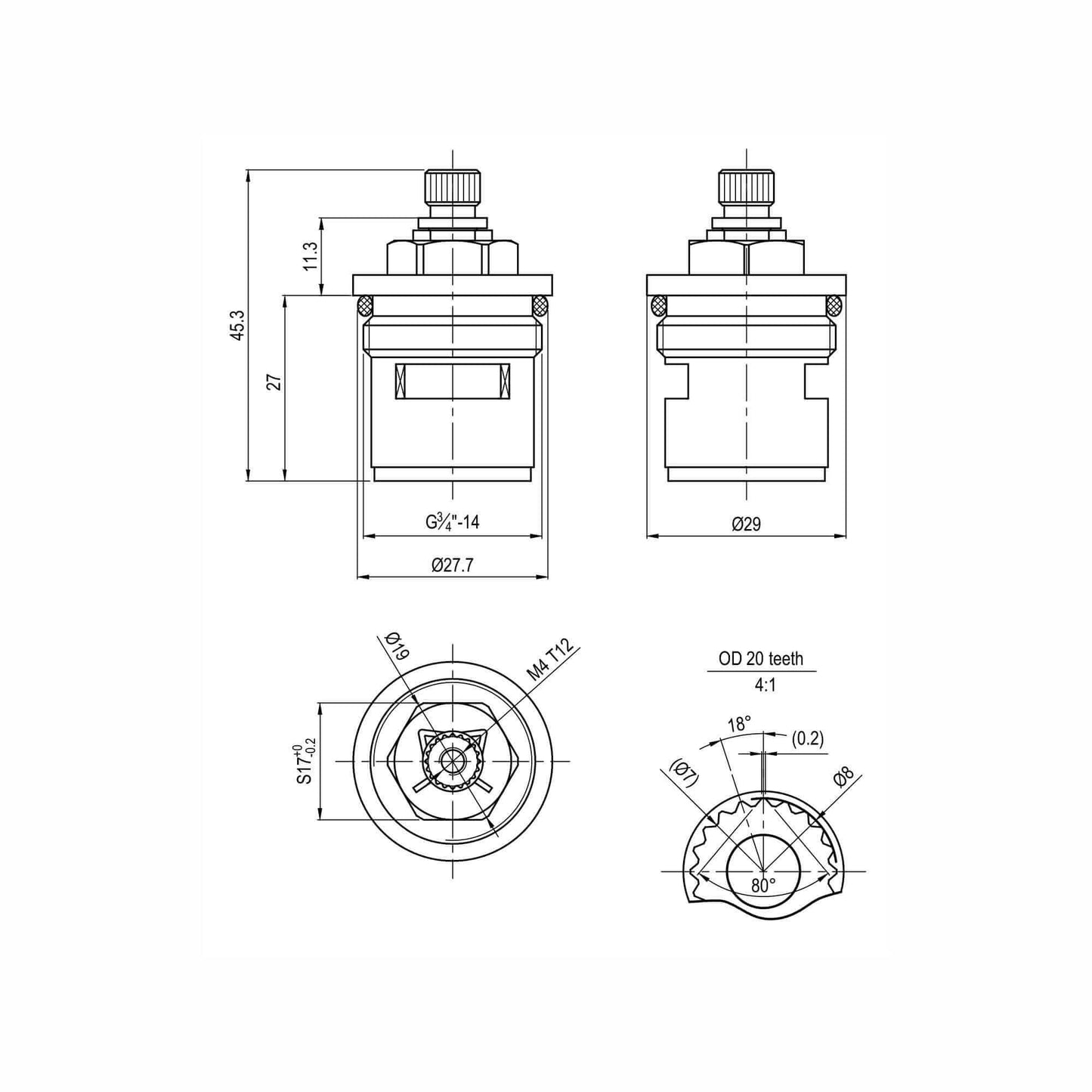 Buy ON/OFF cartridge valve - Modena online UK