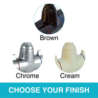 Alpha dual flow kitchen sink tap twin lever - cream beige - Kitchen