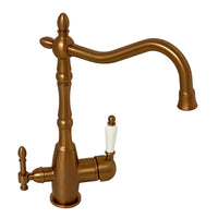 Buy Aylesbury traditional 3 way kitchen mixer tap - antique copper Online UK | HOUSE OF ENKI