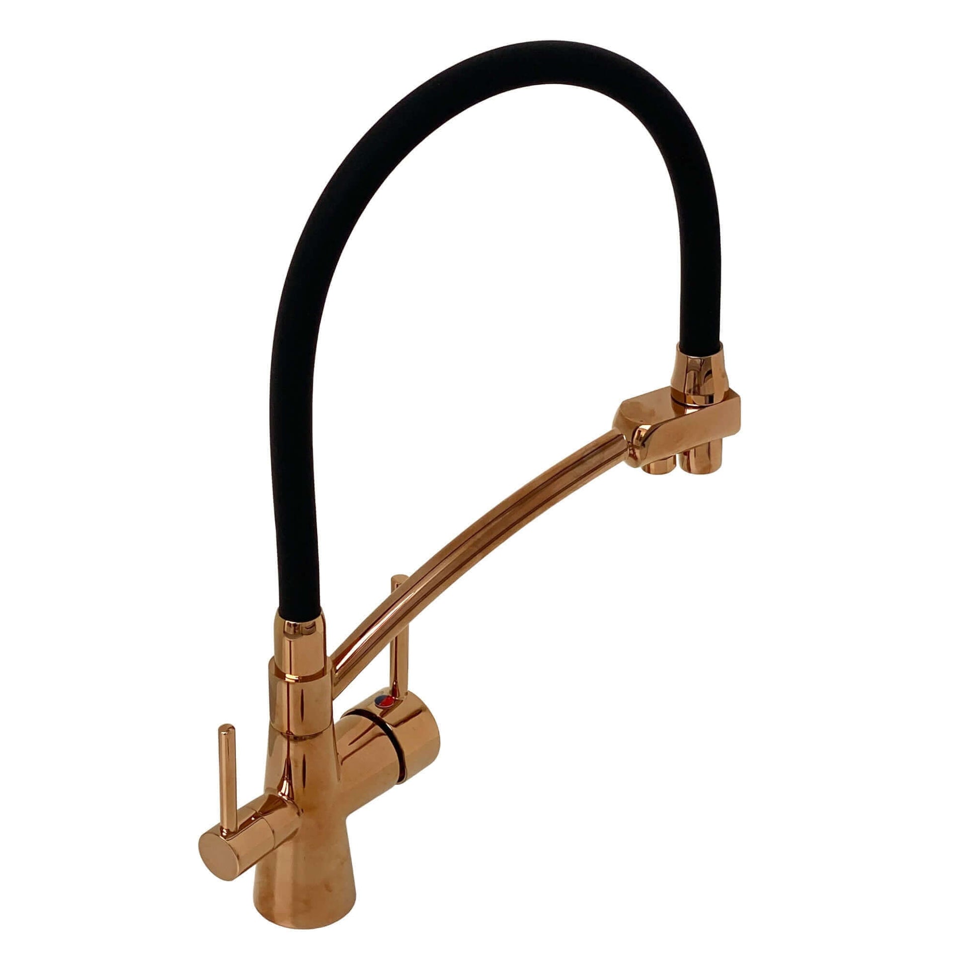 Buy Geneva contemporary pull out 3 way kitchen sink filter mixer tap - rose gold Online UK | HOUSE OF ENKI