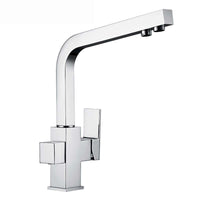 Buy Turin modern square 3 way kitchen sink filter mixer tap - chrome Online UK | HOUSE OF ENKI