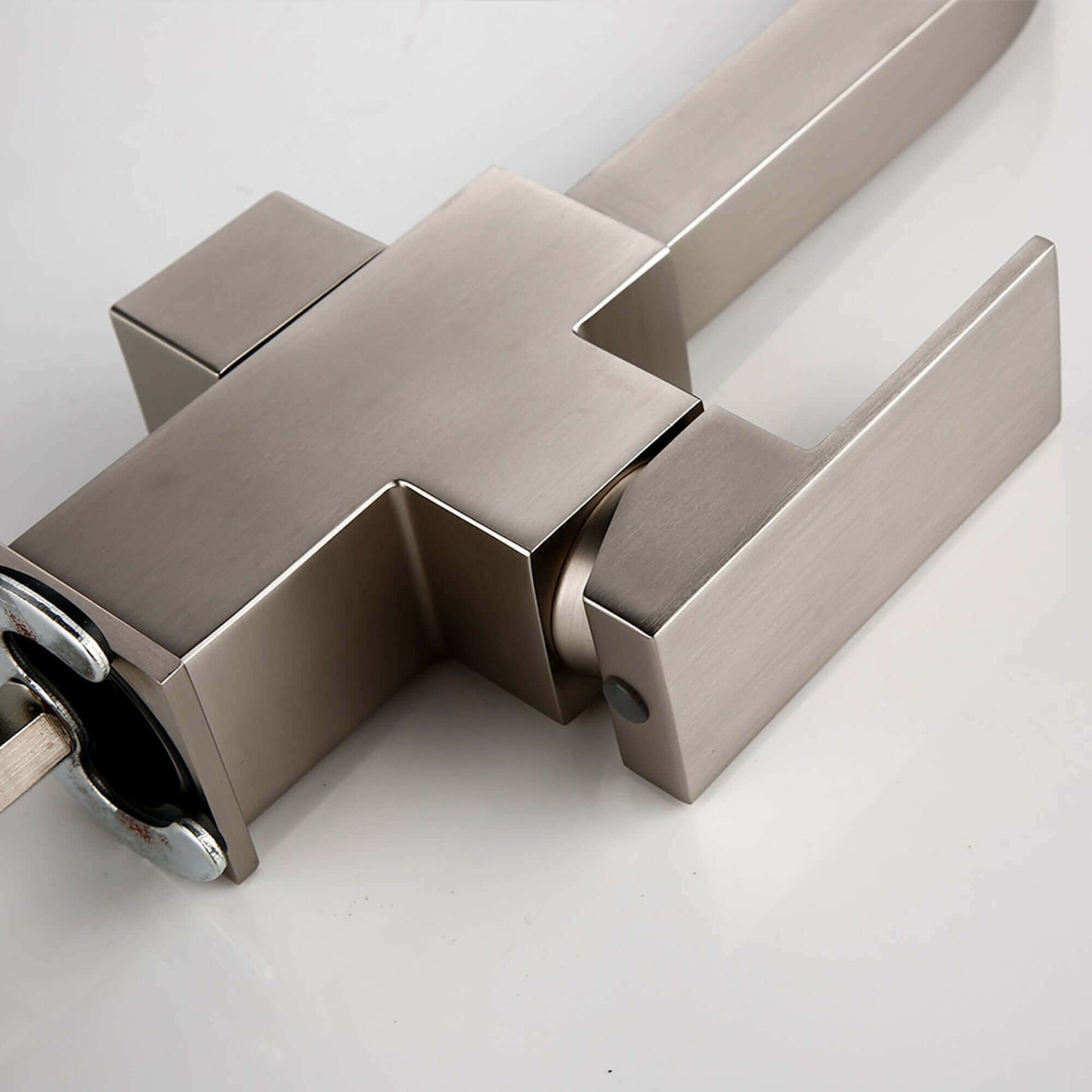 Buy Turin modern square 3 way kitchen sink filter mixer tap - brushed nickel Online UK | HOUSE OF ENKI