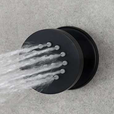 Buy 4 x round shower body jets - matt black Online UK | HOUSE OF ENKI