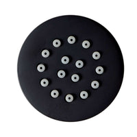 6 x round shower body jets - matt black - Showers