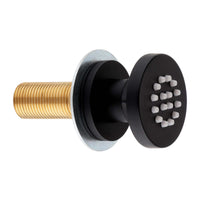 6 x round shower body jets - matt black - Showers