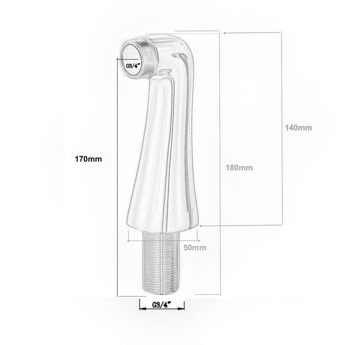 Buy Pair of traditional bath tap legs for deck mounting - chrome Online UK | HOUSE OF ENKI