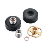 Buy Round easy fix kit bracket for bar shower valves - matt black Online UK | HOUSE OF ENKI