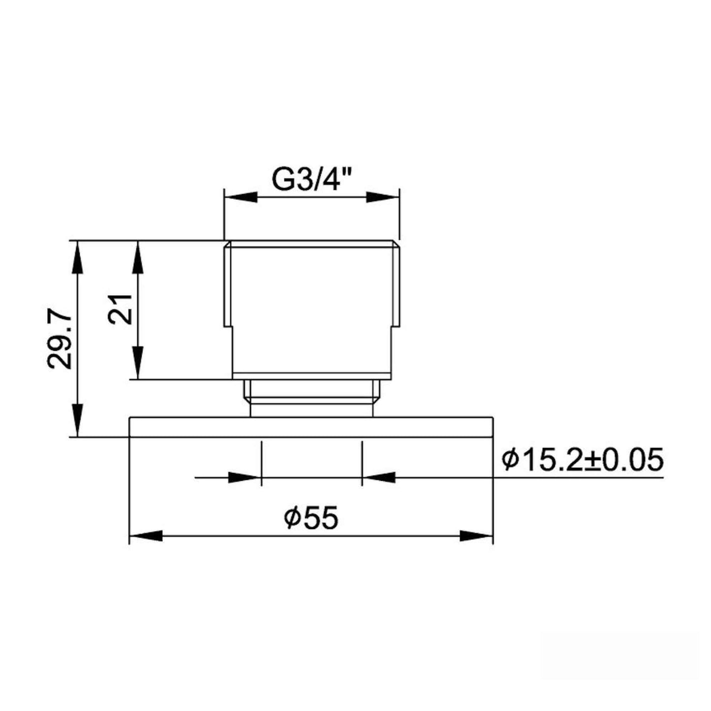 Buy Easy fix kit bracket for bar shower valves - chrome Online UK | HOUSE OF ENKI
