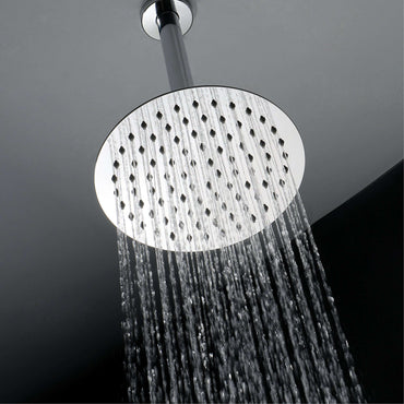 Buy Round ultra slim shower head stainless steel 200mm - chrome online UK