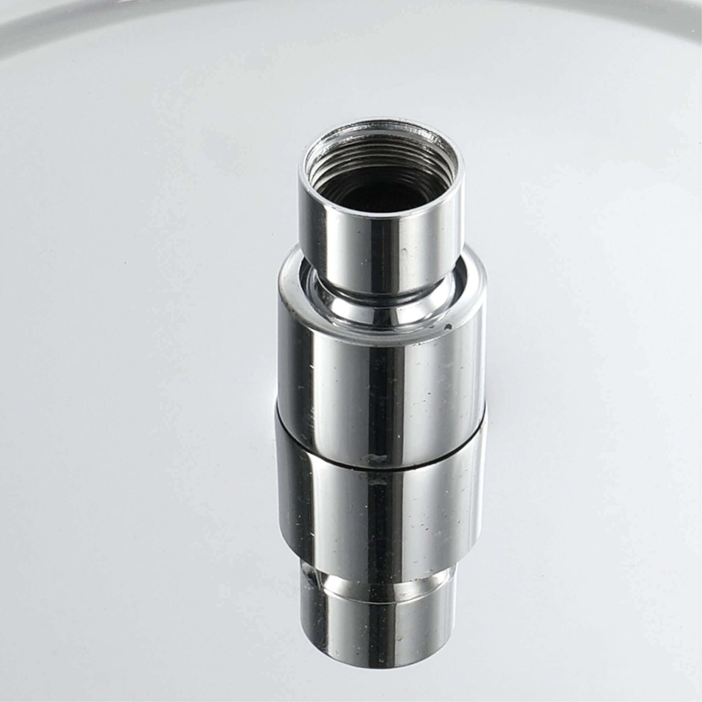 Buy Round ultra slim shower head stainless steel 200mm - chrome Online UK | HOUSE OF ENKI