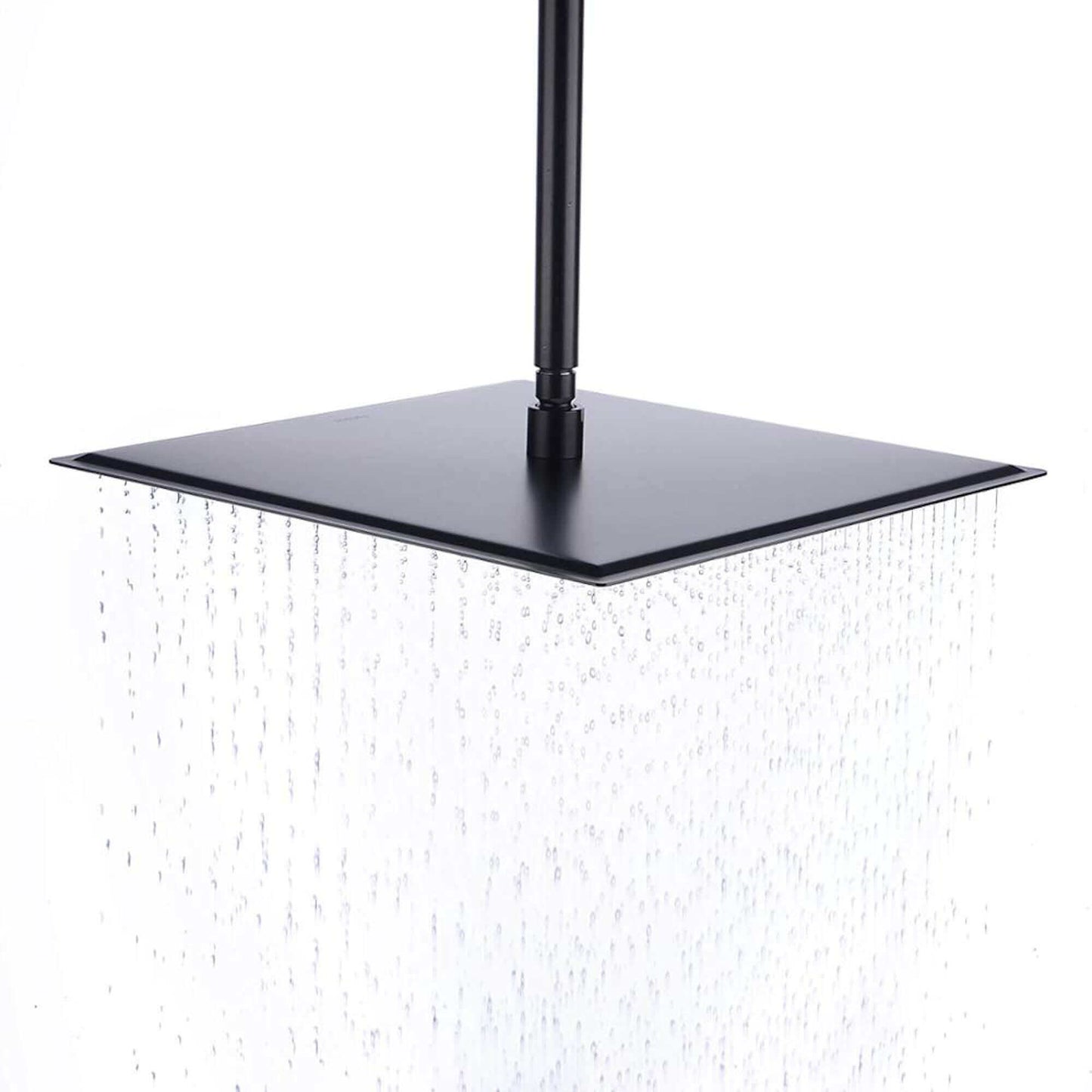 Buy Square ultra slim shower head stainless steel 400mm - matt black Online UK | HOUSE OF ENKI