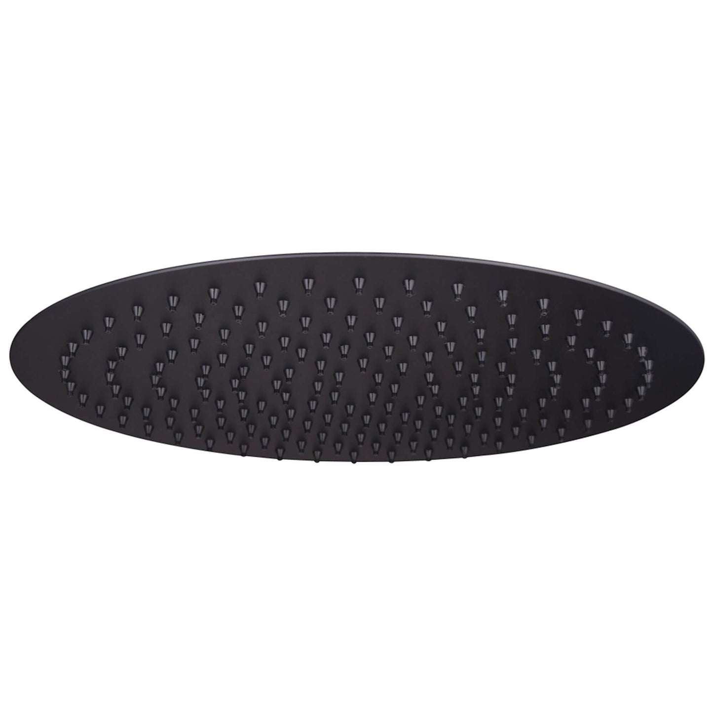 Buy Round ultra slim shower head stainless steel 300mm - matt black Online UK | HOUSE OF ENKI