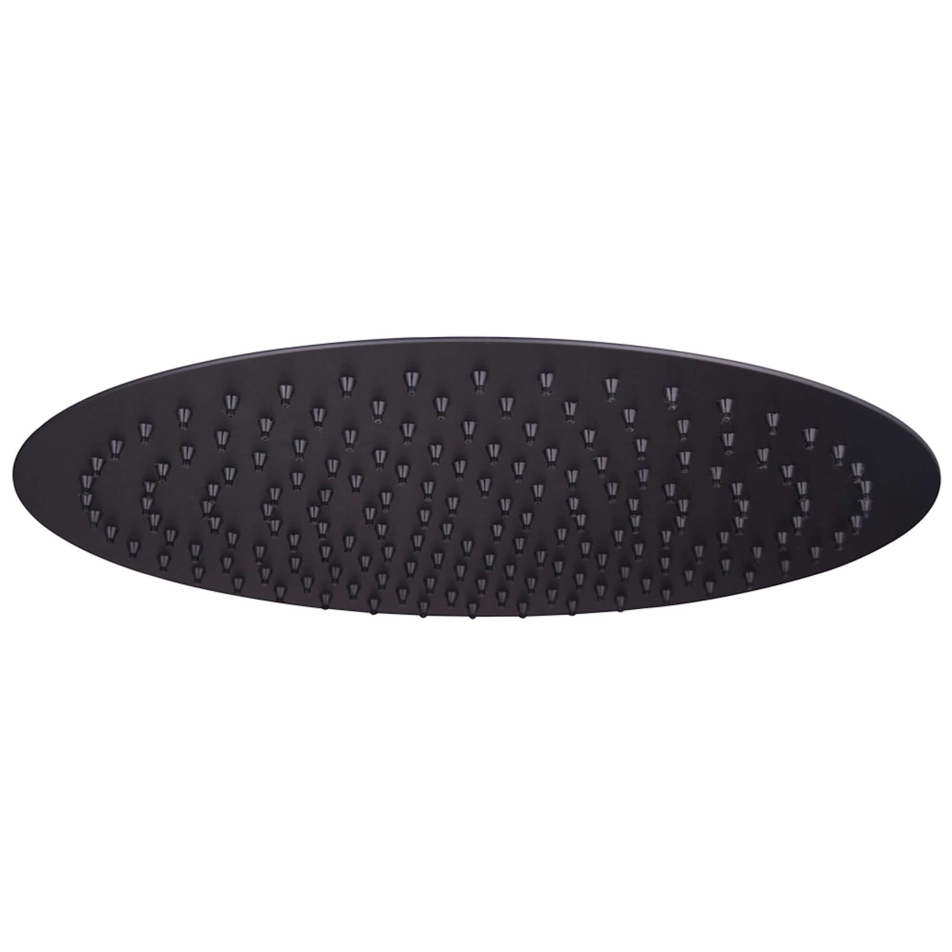 Buy Round ultra slim shower head stainless steel 300mm - matt black Online UK | HOUSE OF ENKI