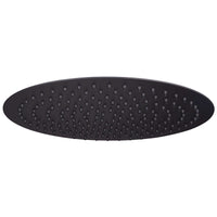 Round ultra slim shower head stainless steel 300mm - matte black - Showers