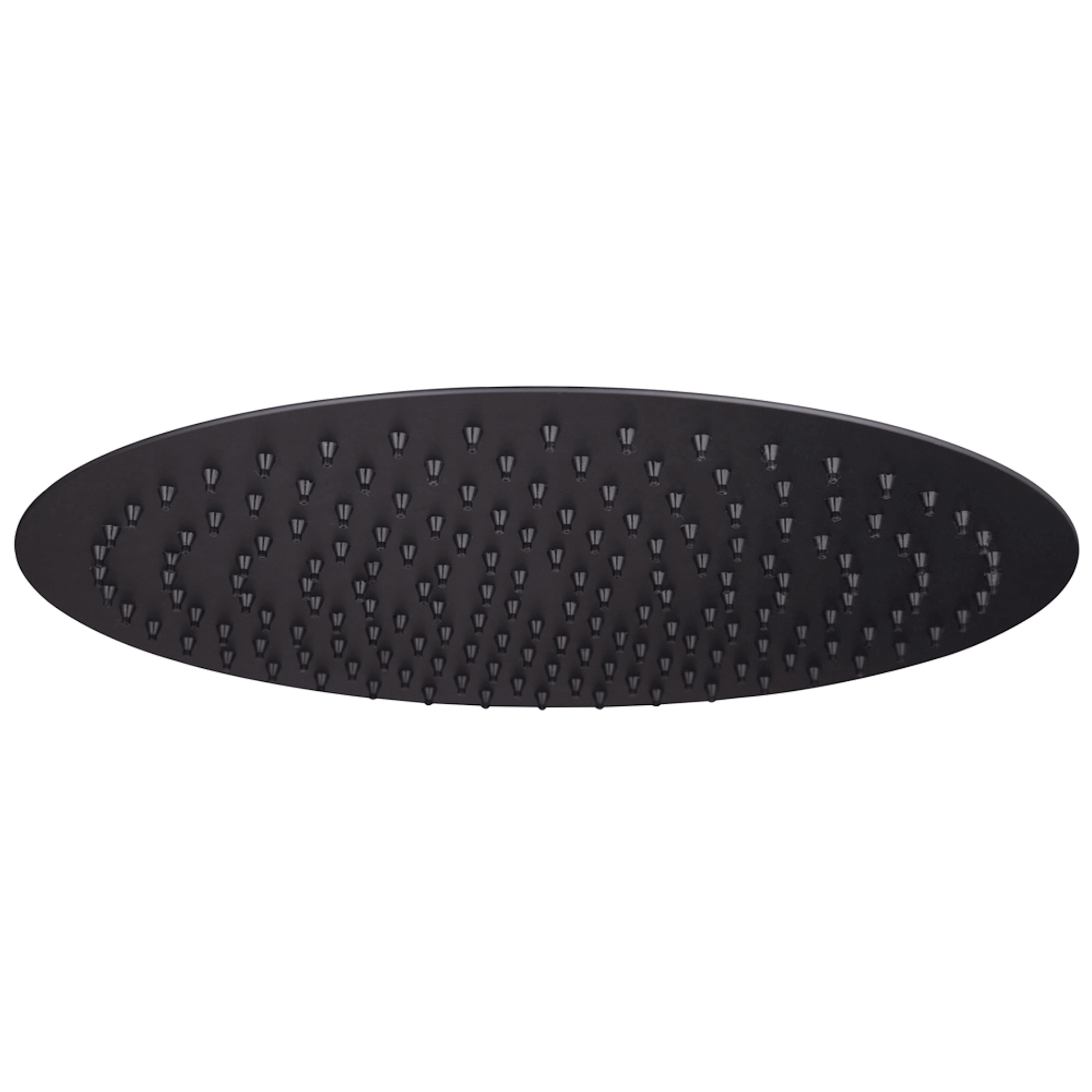 Buy Round ultra slim shower head stainless steel 300mm - matt black Online UK | HOUSE OF ENKI