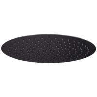 Round ultra slim shower head stainless steel 300mm - matte black - Showers