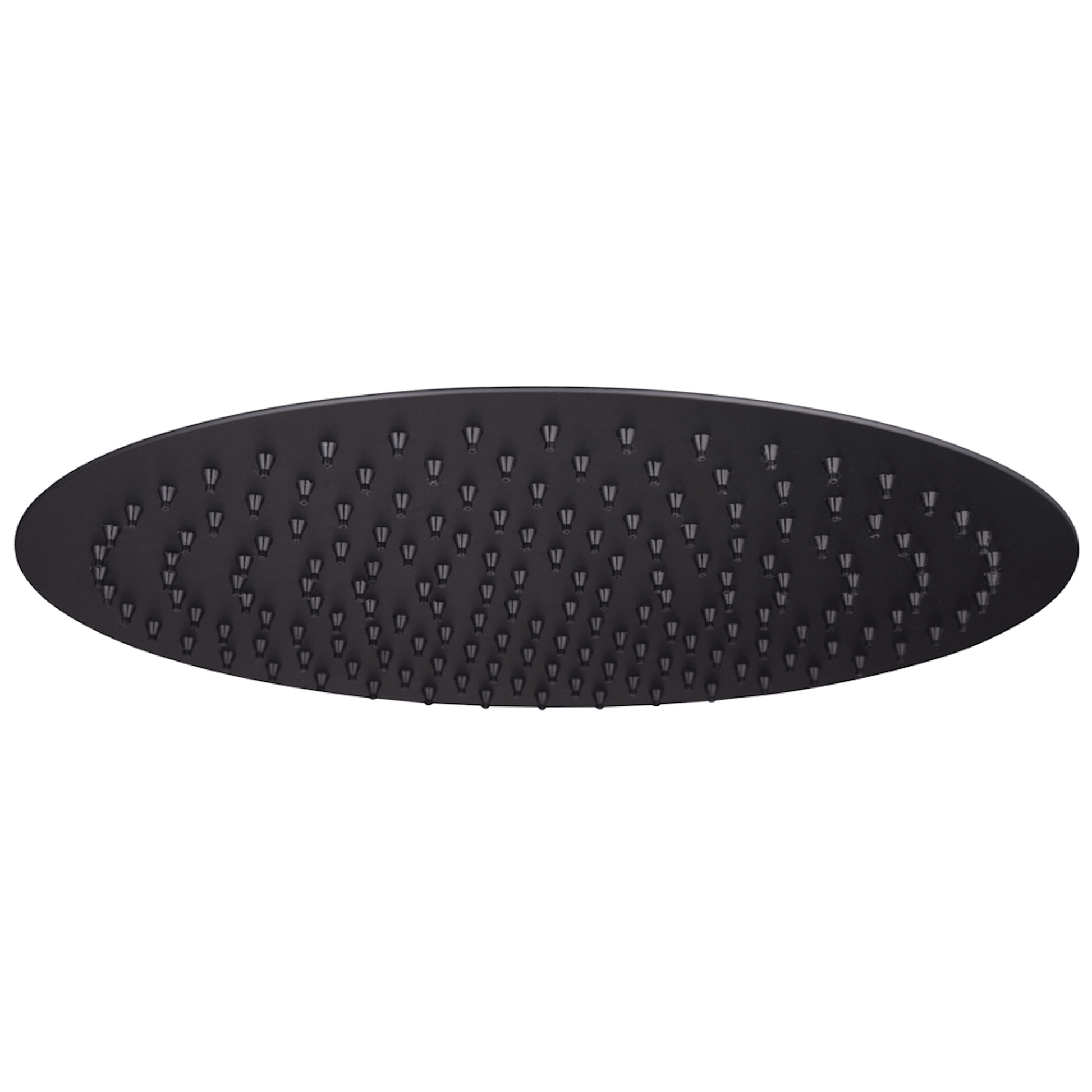 Round ultra slim shower head stainless steel 300mm - matte black - Showers
