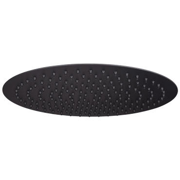 Round ultra slim shower head stainless steel 300mm - matte black - Showers