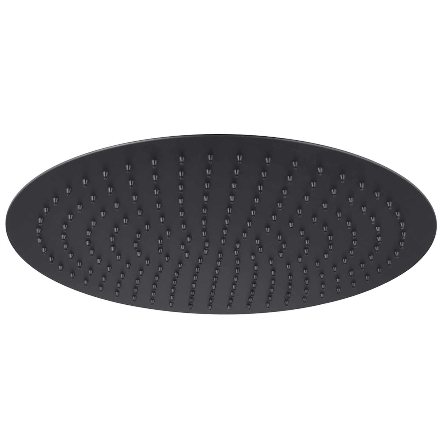 Buy Round ultra slim shower head stainless steel 400mm - matt black Online UK | HOUSE OF ENKI