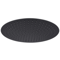 Buy Round ultra slim shower head stainless steel 400mm - matt black Online UK | HOUSE OF ENKI