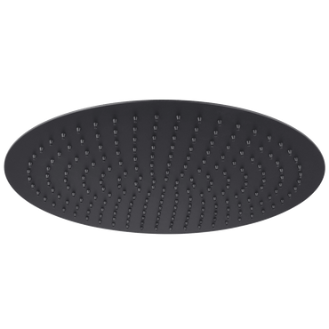 Buy Round ultra slim shower head stainless steel 400mm - matt black Online UK | HOUSE OF ENKI