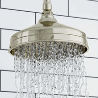 Buy Traditional Ceiling Fixed Apron Brass Shower Head 8" With 180mm Ceiling Shower Arm - Gold Online UK | HOUSE OF ENKI