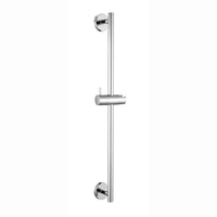 Modern shower slider rail with bracket - chrome - Showers